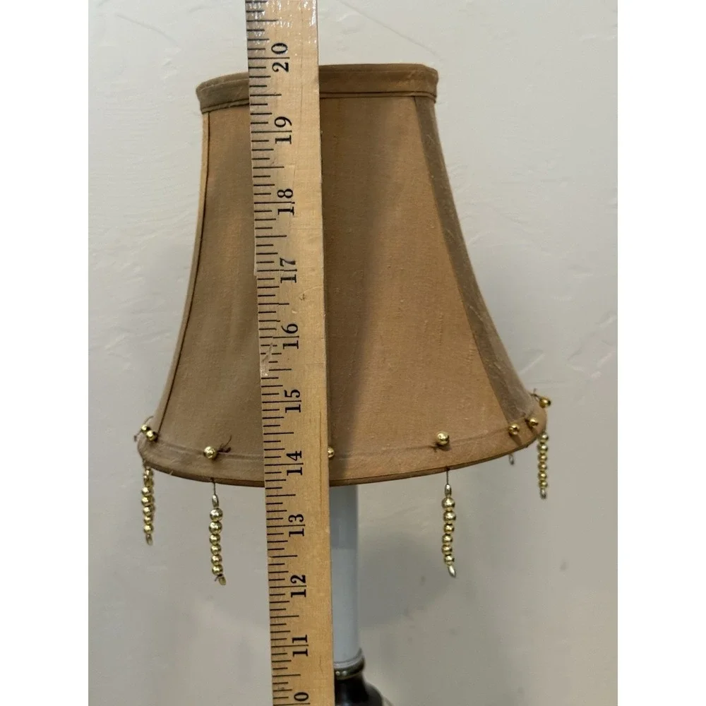 Vintage Butterflies porcelain Accent Lamp 3 Way Light Intensity Shade Estate